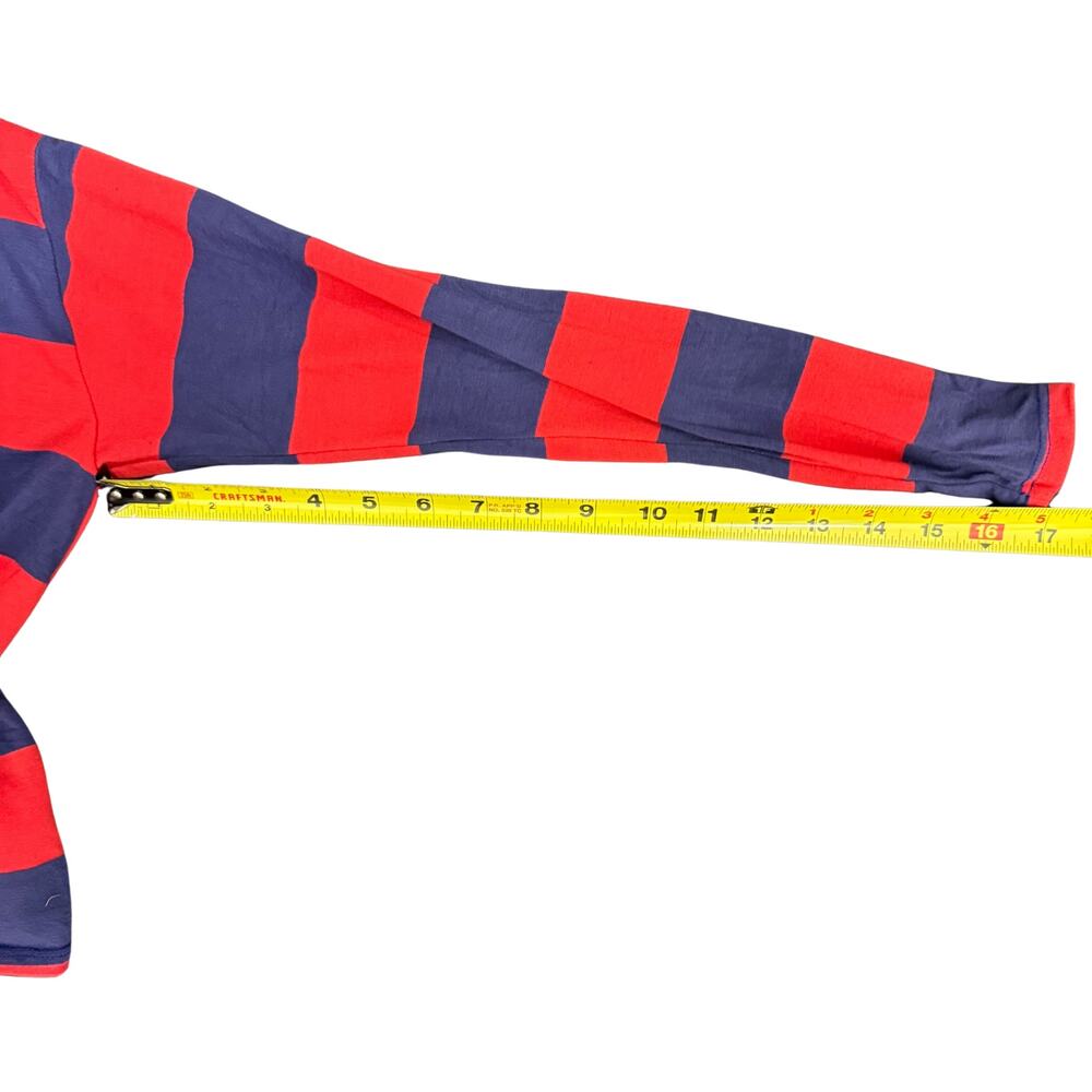 Cropped Striped Long Sleeve Polo | Women's XL | Caution to the Wind - Picture 6 of 7